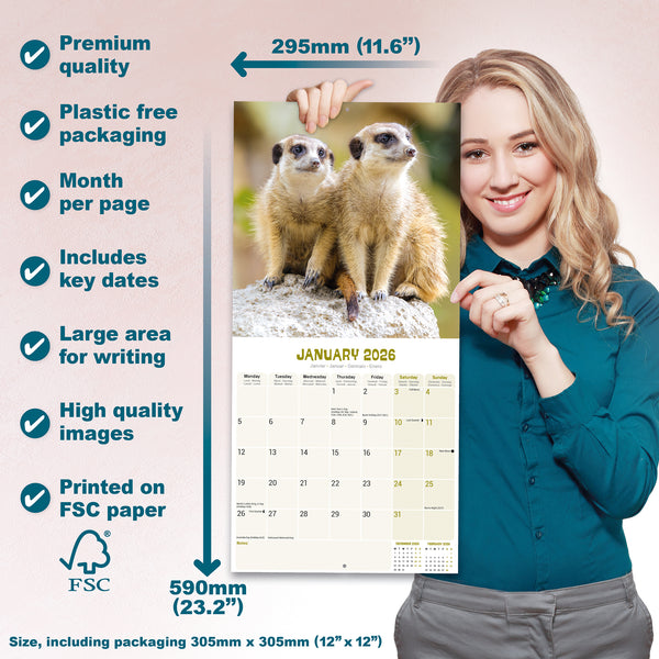 Meerkats Calendar 2026