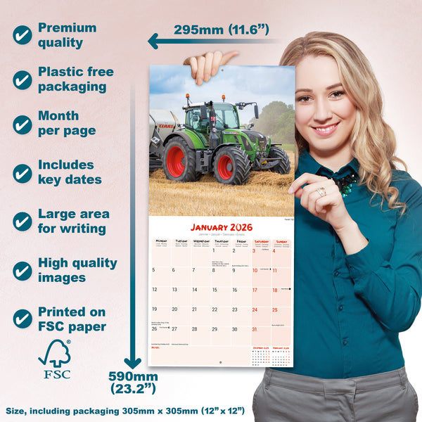 Tractors Calendar 2026