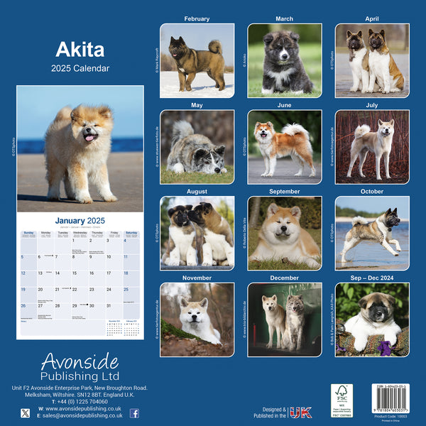 Akita Calendar 2025