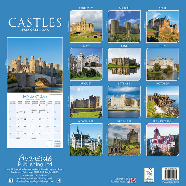 Castles Calendar 2025