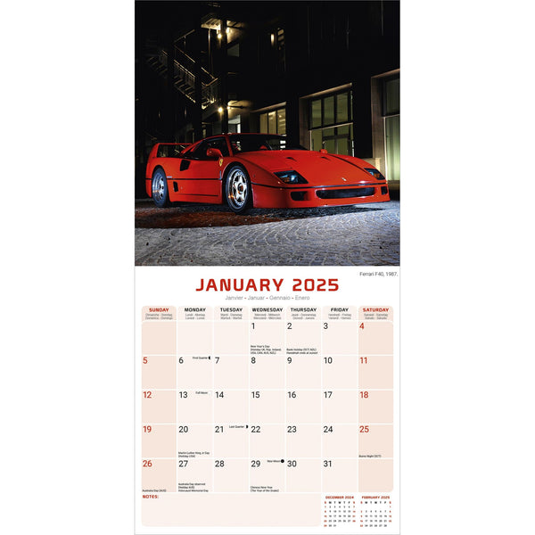 Ferrari Calendar 2025