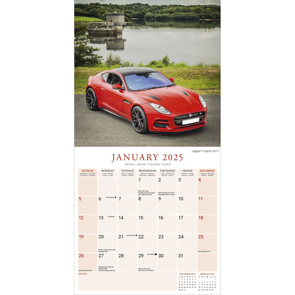 Jaguar Calendar 2025