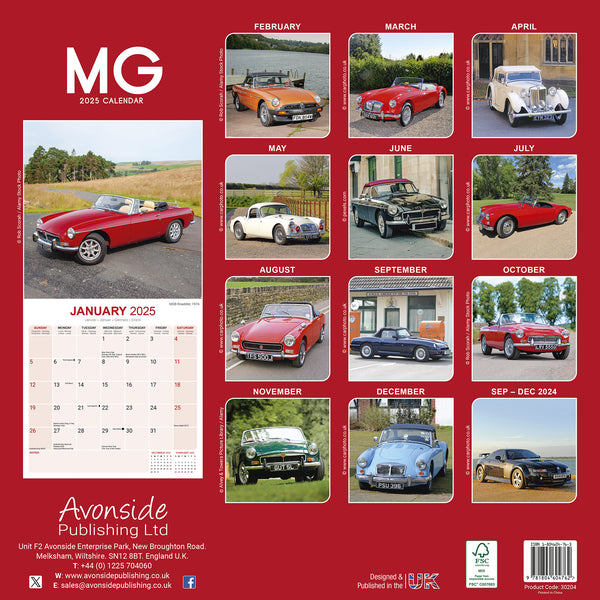 MG Calendar 2025