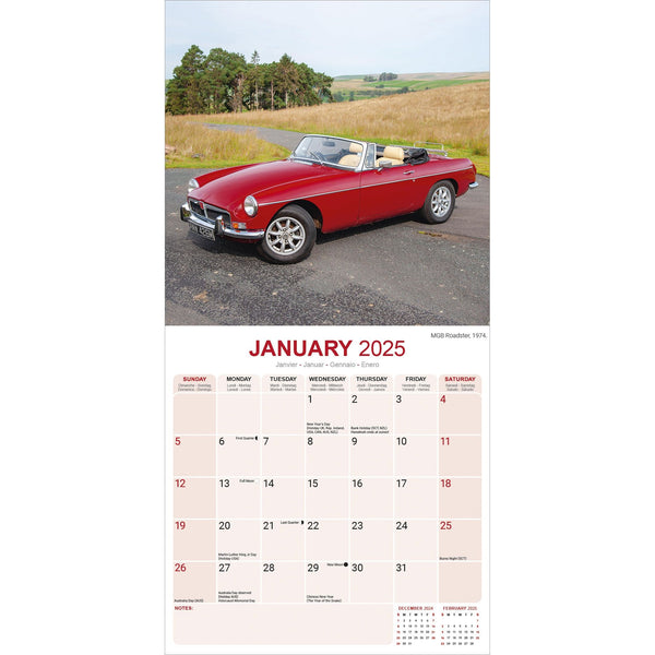 MG Calendar 2025