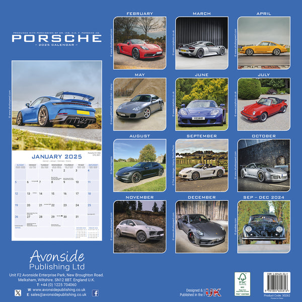 Porsche Calendar 2025