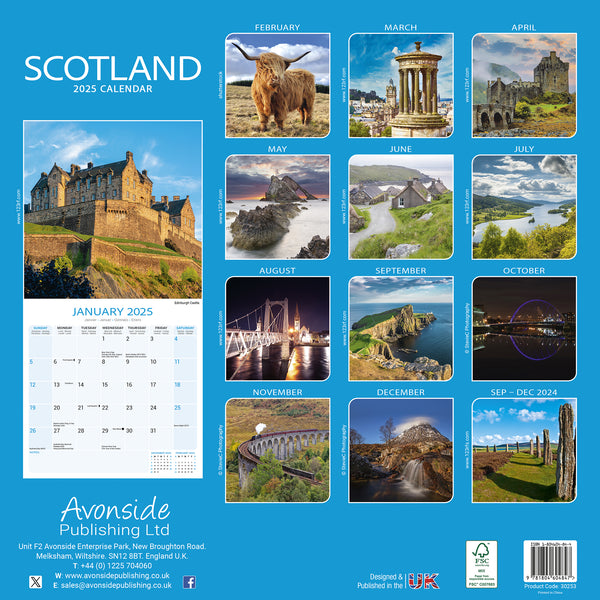 Scotland Calendar 2025