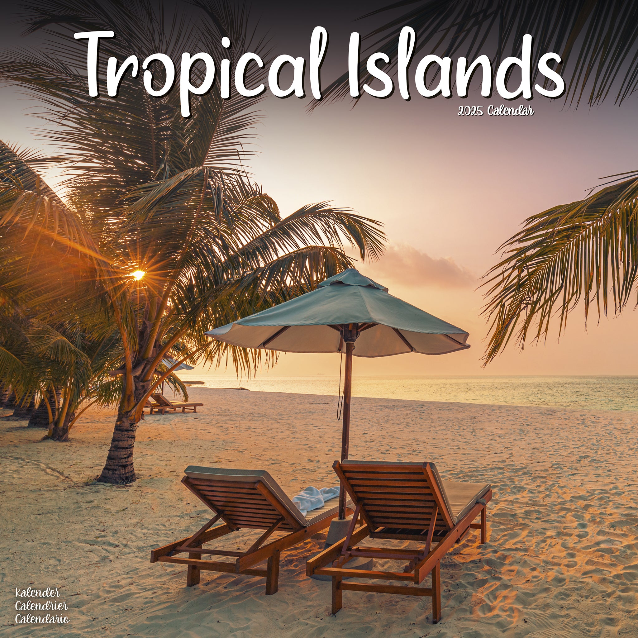 Tropical Island Calendar 2025