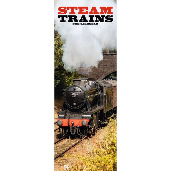 Steam Trains Calendar 2025 Slimline