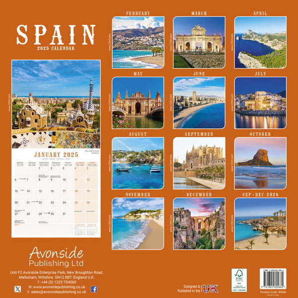 Spain Calendar 2025