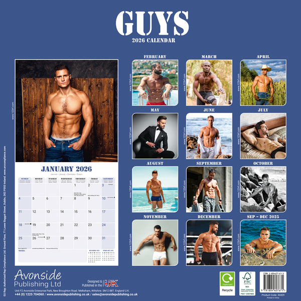 Guys Calendar 2026