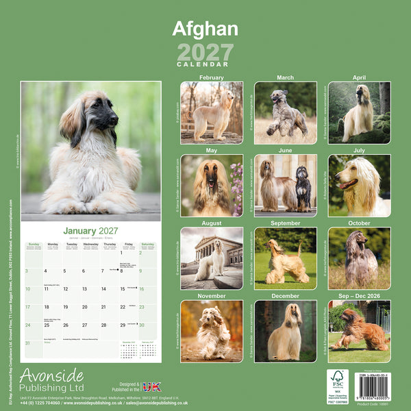 Afghan Calendar 2027