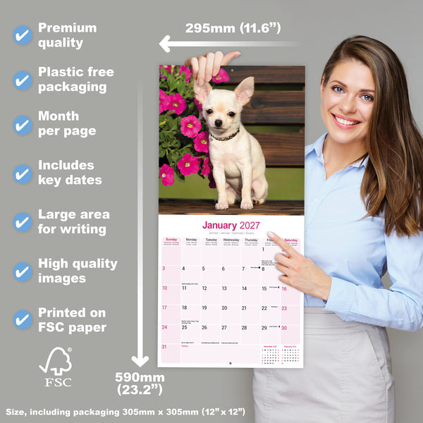 Chihuahua Calendar 2027