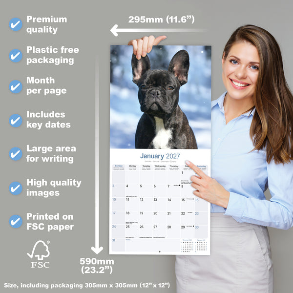French Bulldog Calendar 2027