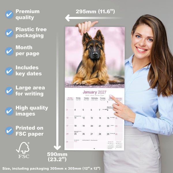 German Shepherd Calendar 2027