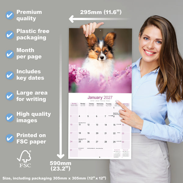 Papillon Calendar 2027