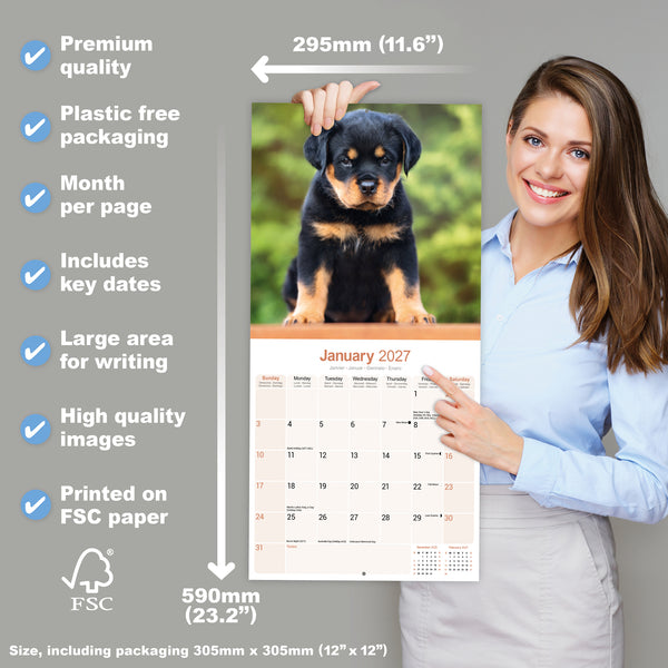 Rottweiler Calendar 2027