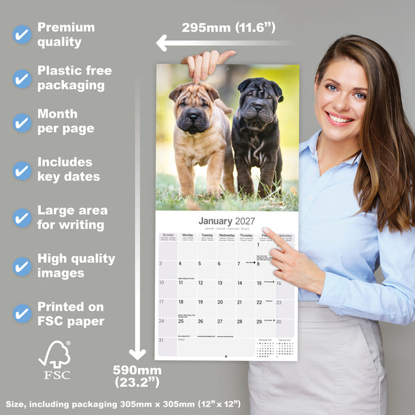 Shar Pei Calendar 2027