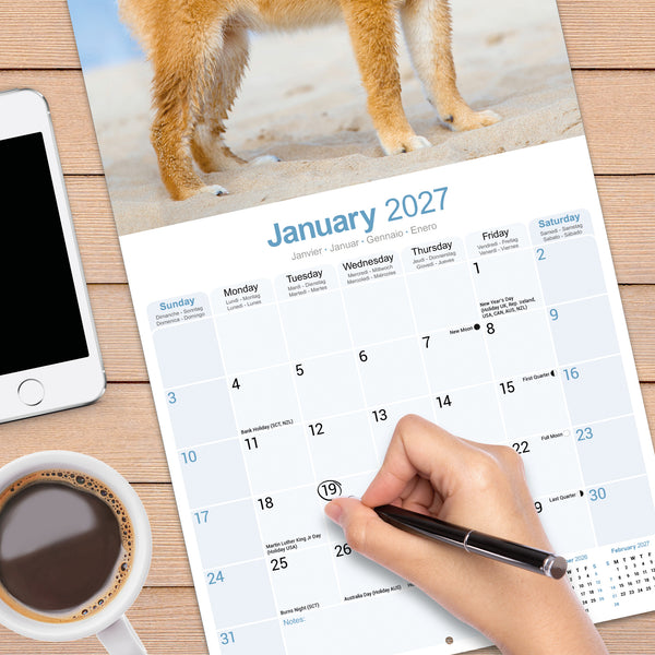 Shiba Inu Calendar 2027