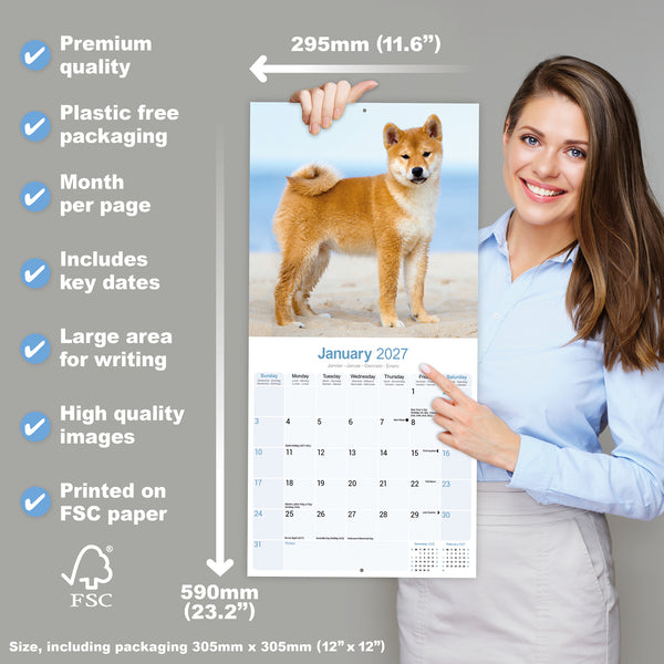 Shiba Inu Calendar 2027
