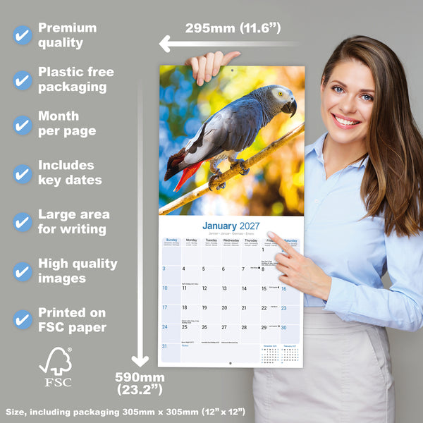 African Greys Calendar 2027