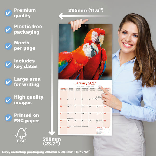Macaws Calendar 2027