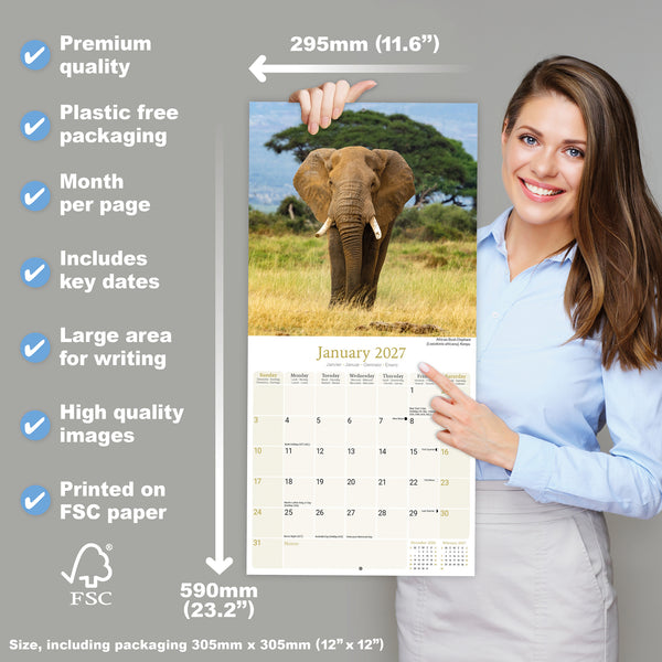 African Wildlife Calendar 2027