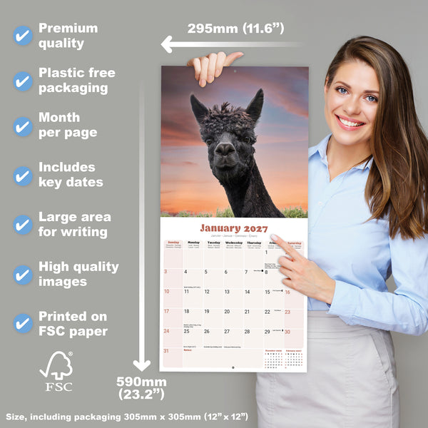 Alpacas Calendar 2027