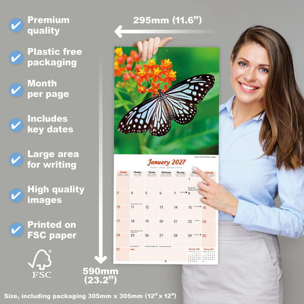 Butterflies Calendar 2027