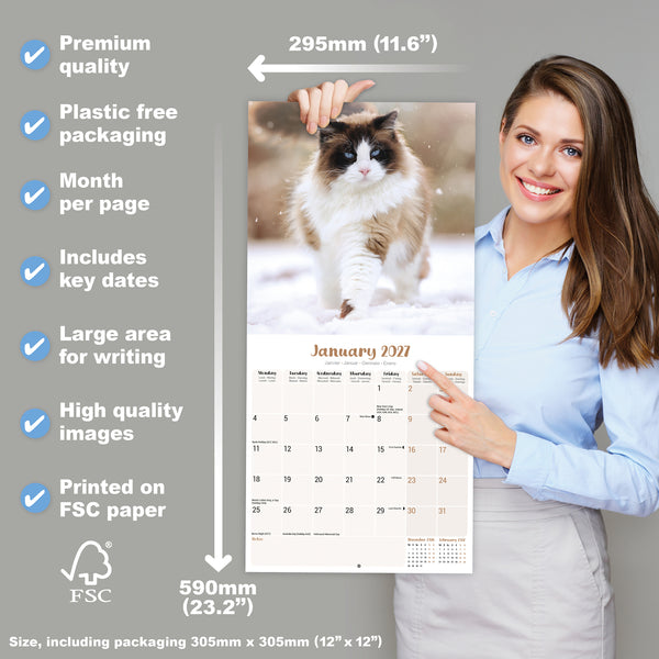 Ragdoll Cats Calendar 2027