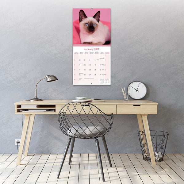 Siamese Cats Calendar 2027