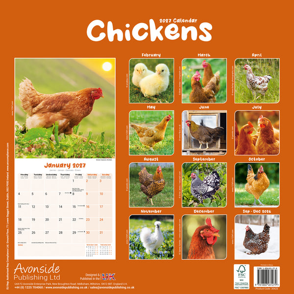 Chickens Calendar 2027