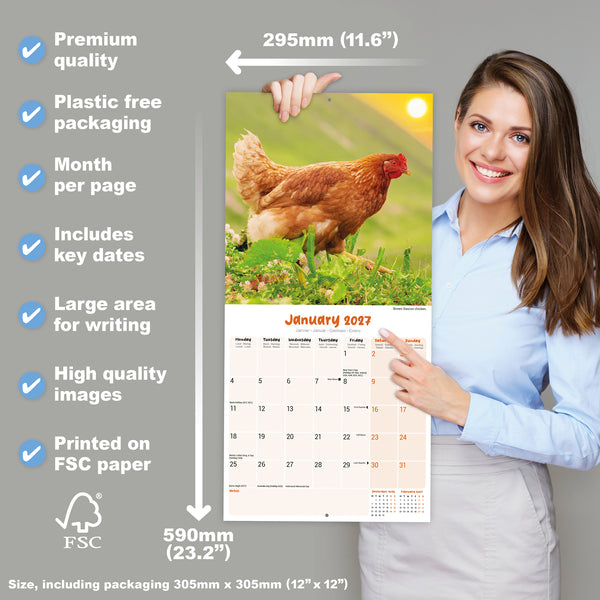 Chickens Calendar 2027