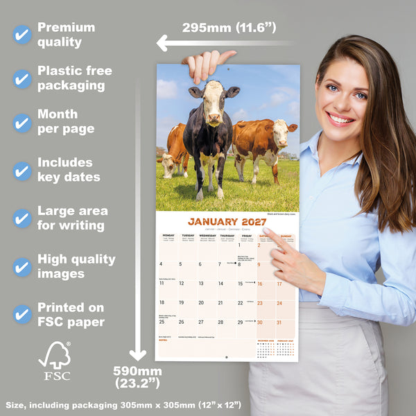 Cows Calendar 2027