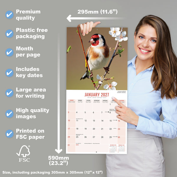 Garden Birds Calendar 2027