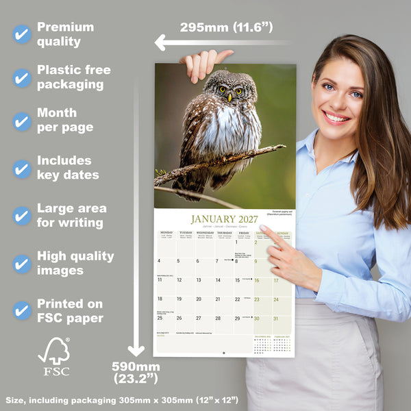 Owls Calendar 2027