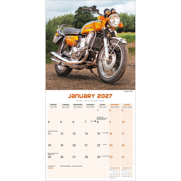 70's Superbikes Calendar 2027