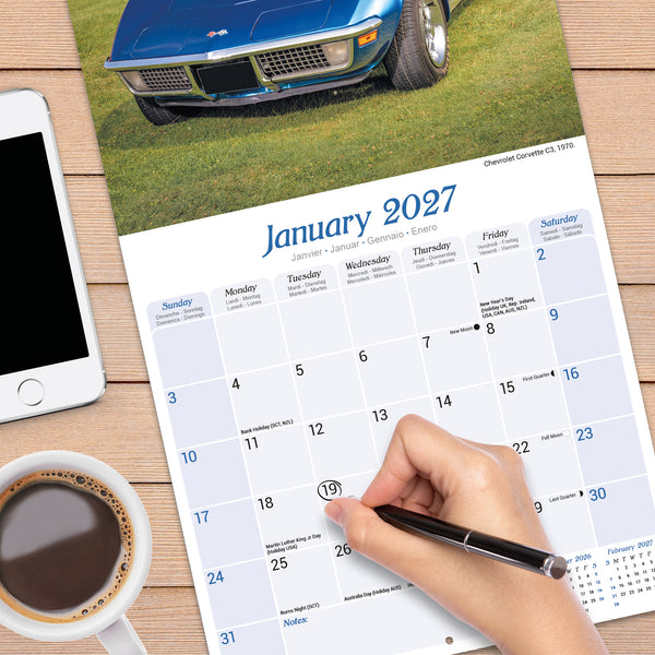 American Classic Cars Calendar 2027
