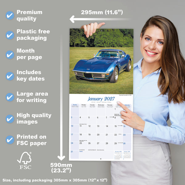 American Classic Cars Calendar 2027