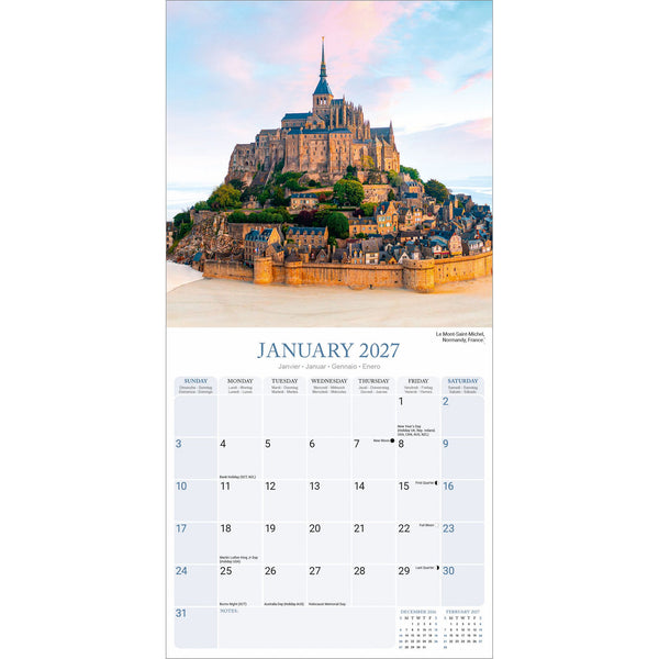 Castles Calendar 2027