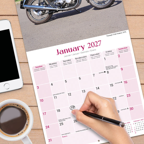 Classic British Bikes Calendar 2027