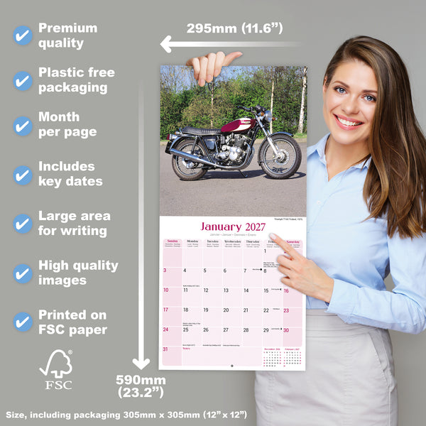 Classic British Bikes Calendar 2027