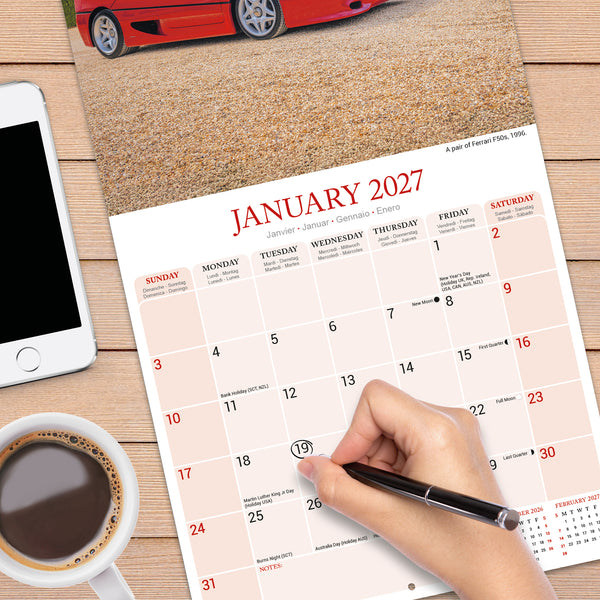 Classic Sports Cars Calendar 2027