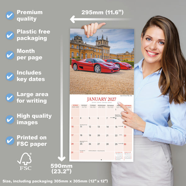 Classic Sports Cars Calendar 2027