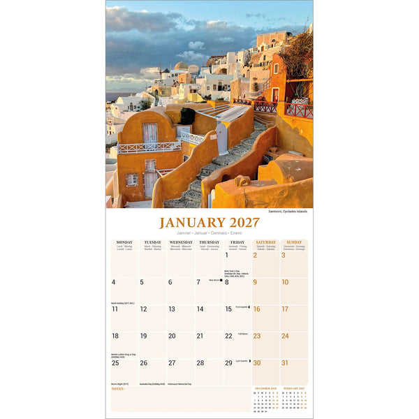 Greek Islands Calendar 2027