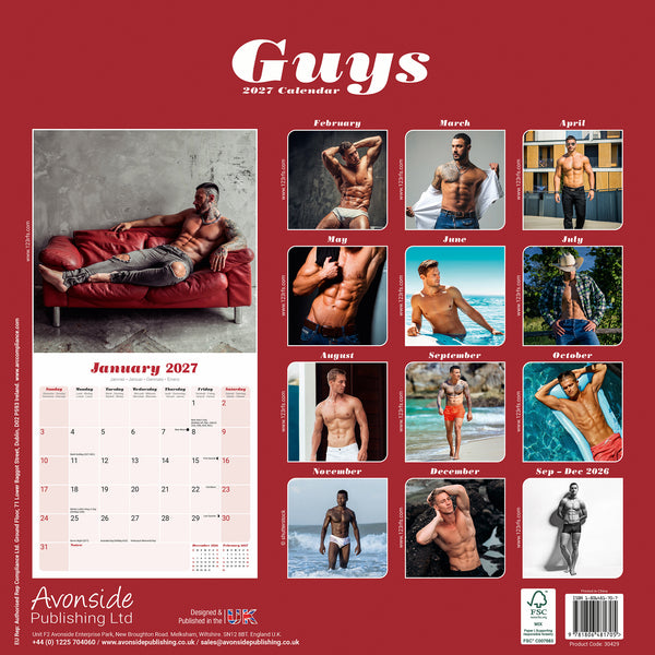 Guys Calendar 2027
