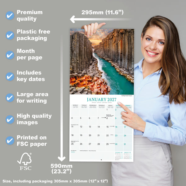 Iceland Calendar 2027