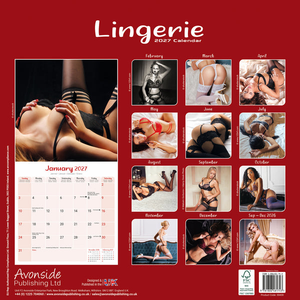 Lingerie Calendar 2027