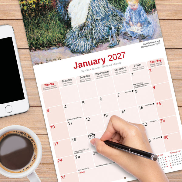 Monet Calendar 2027