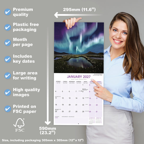 Northern Lights Calendar 2027