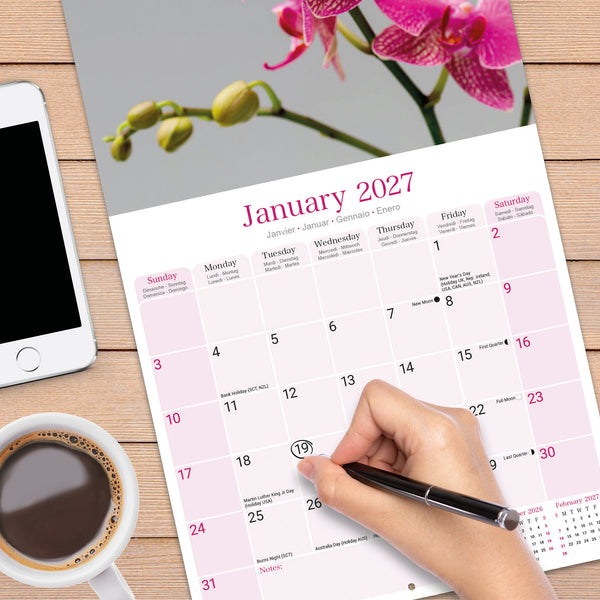 Orchids Calendar 2027